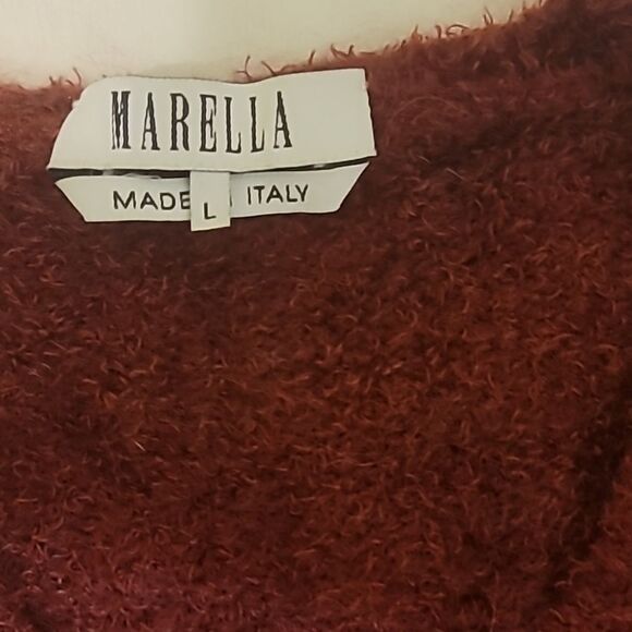 Marella made I. Italy vneck sweater size large - Picture 5 of 8